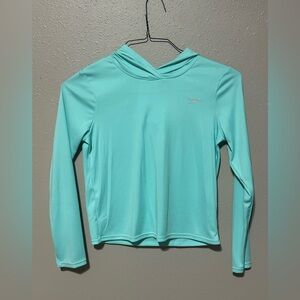 SPEEDO UPF 50+ Girls' Block The Burn Long Sleeve Purple Color Swim Shirt  L